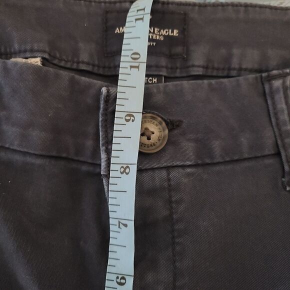American Eagle Stretch Skinny Cropped Chino Pants – Navy Blue 16 - Picture 7 of 8
